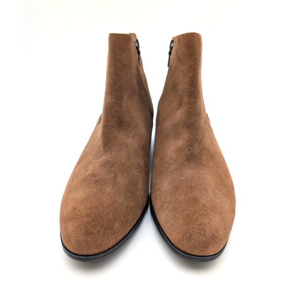 Aerosoles Cerros Ankle Boots Women's Side Zip Mocha Suede Size US9M EU39.5 - Picture 14 of 14